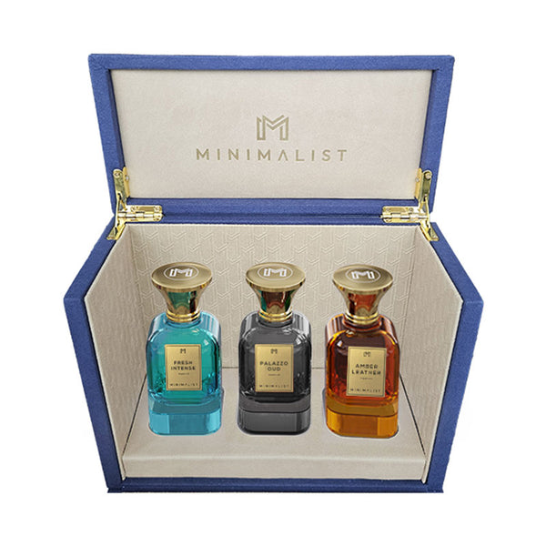 Amber Leather / Fresh Intense / Palazzo Oud Parfum Gift Set