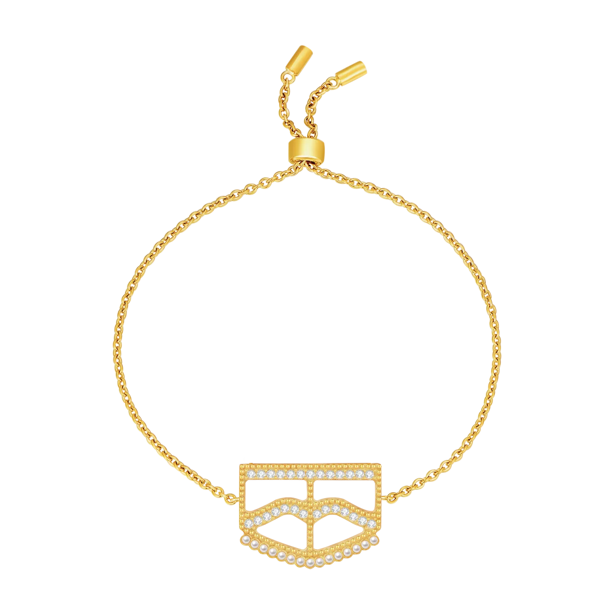 برقع / سوار باللون الذهبي