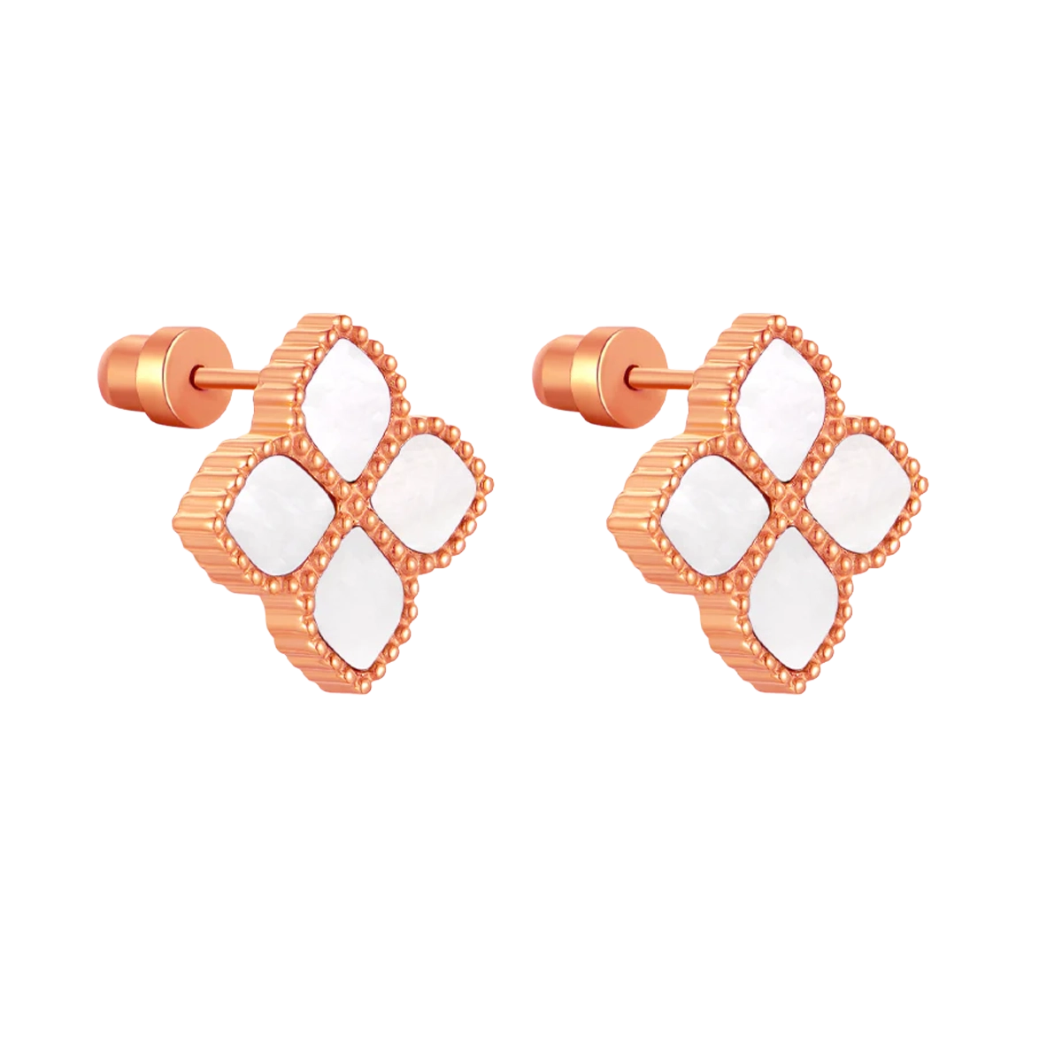 Joory / Earrings Pearl Rose Gold