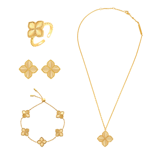 جوري / طقم إشراقة الجوري بلون الذهب