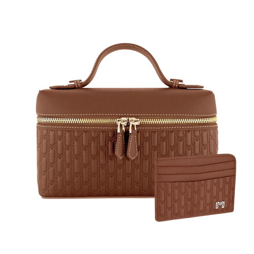 Maitha / Card Holder, Tan - Gift Set