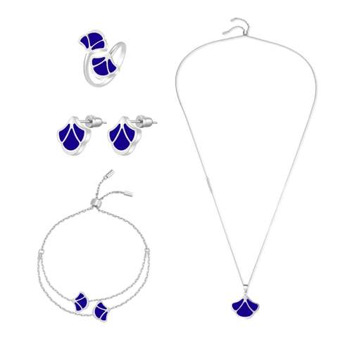 Tulip / Set Blue Silver