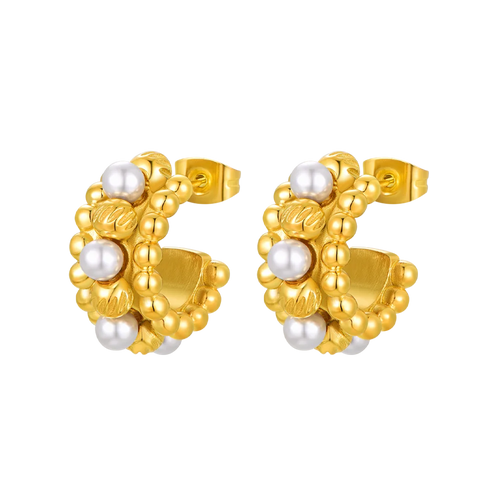 Sadaf / Earrings Pearl Gold