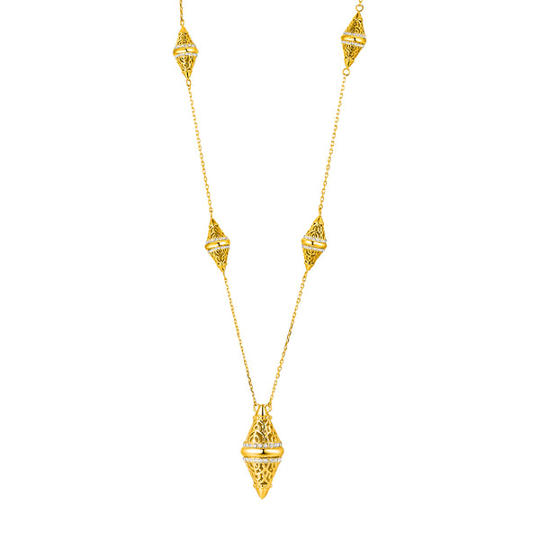 Lantern / Necklace Gold