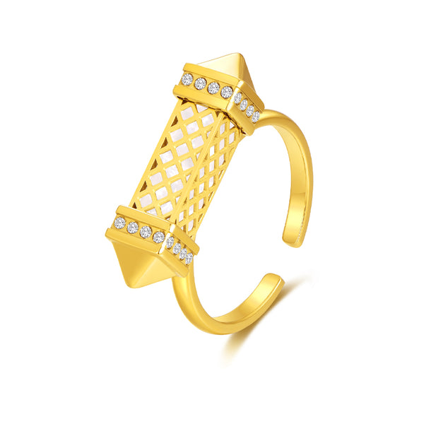 Tassel / Ring Pearl Gold