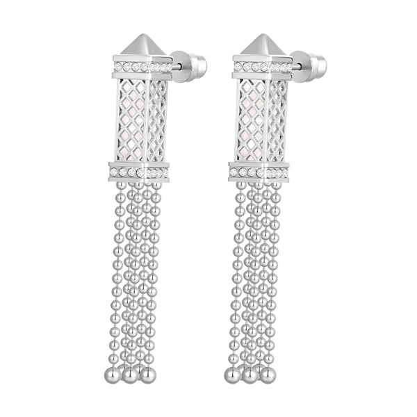 Tassel / Earrings Pearl Silver