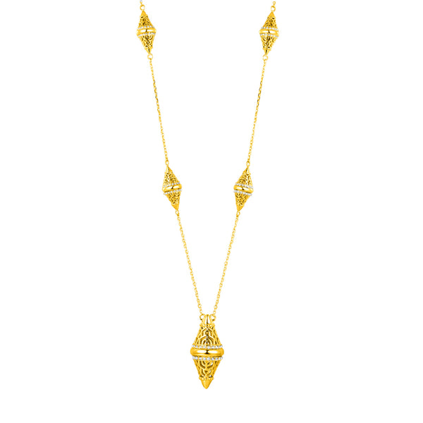 Lantern / Necklace Gold