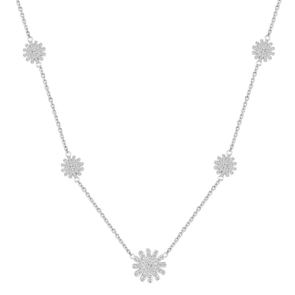 Charming Sunflower / Necklace Silver