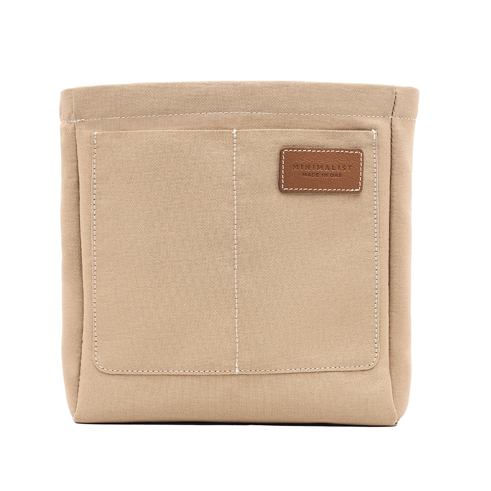 شنطة ميني توت / اسود مع تان