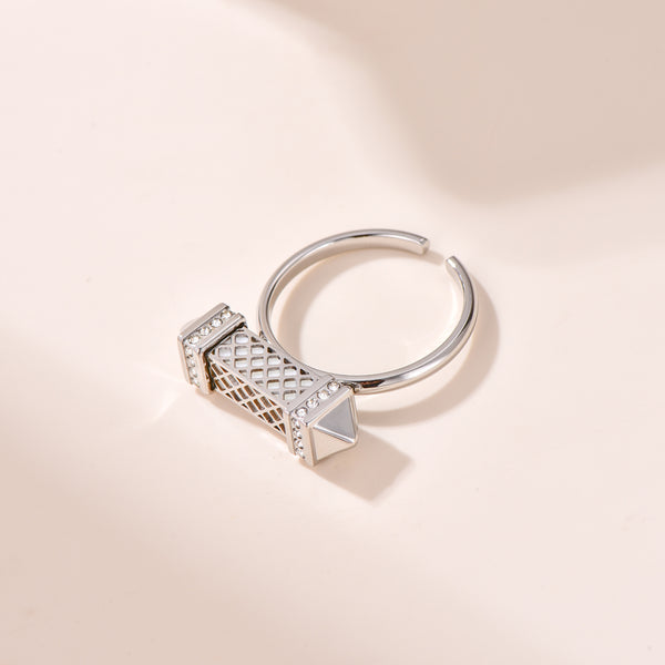 Tassel / Ring Pearl Silver