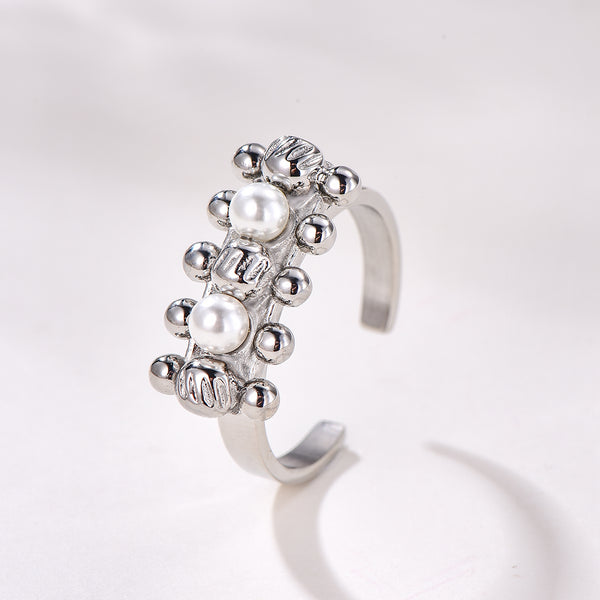 Sadaf / Ring Pearl Silver