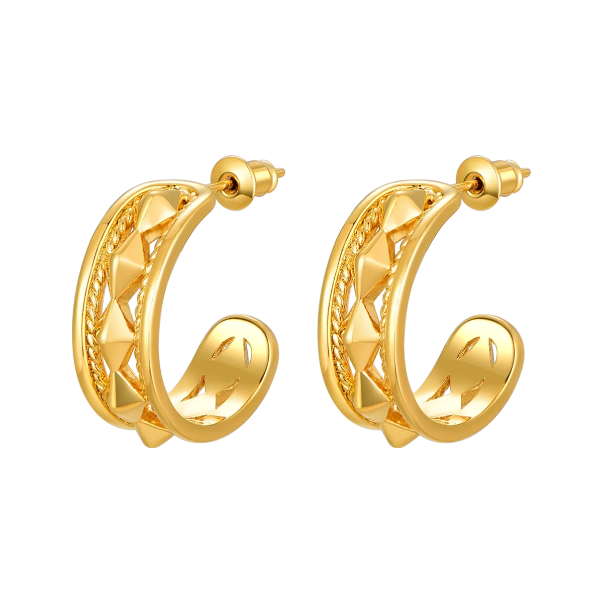 أناقة / أقراط ذهبية