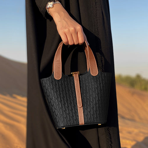 Alyazia Handbag / Black & Tan