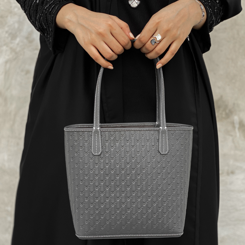 Mini Tote Bag / Grey