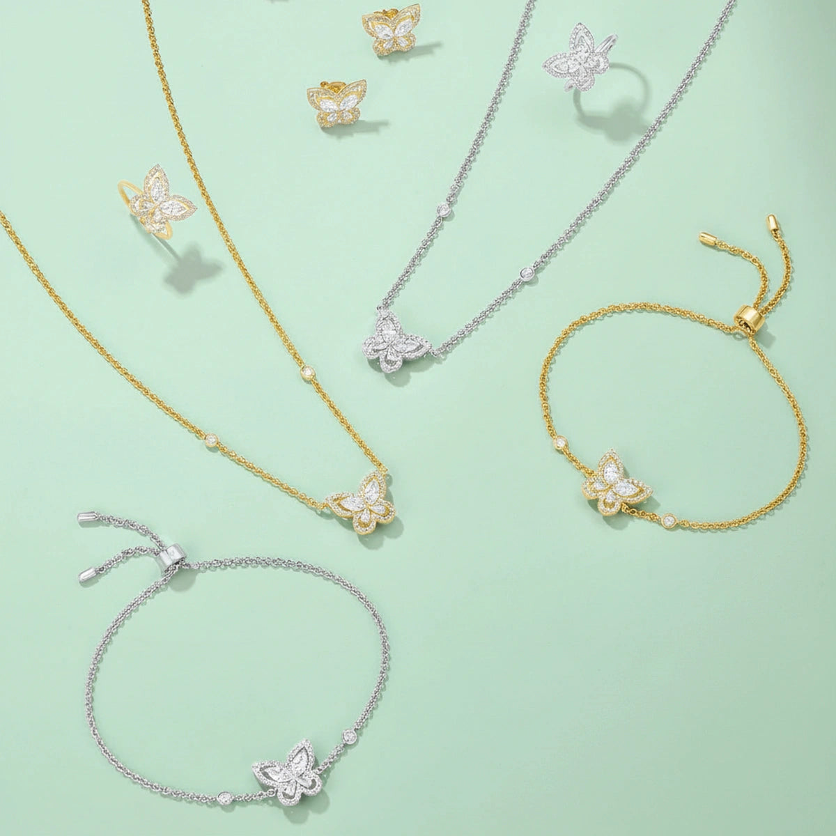 Butterfly / Set Silver