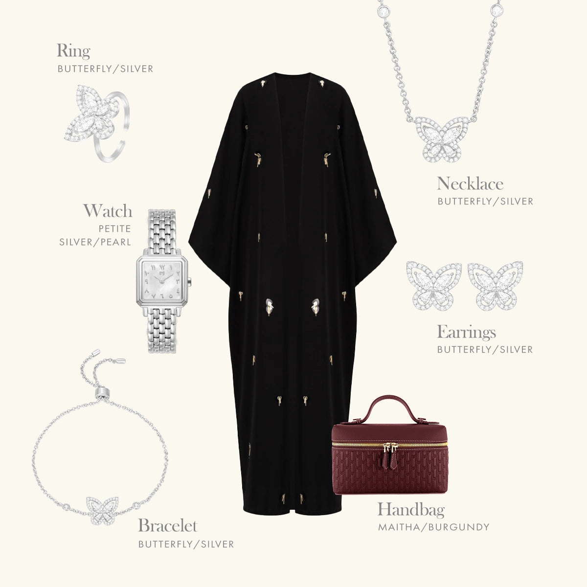 Butterfly / Set Silver