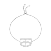 برقع / سوار باللون الفضي