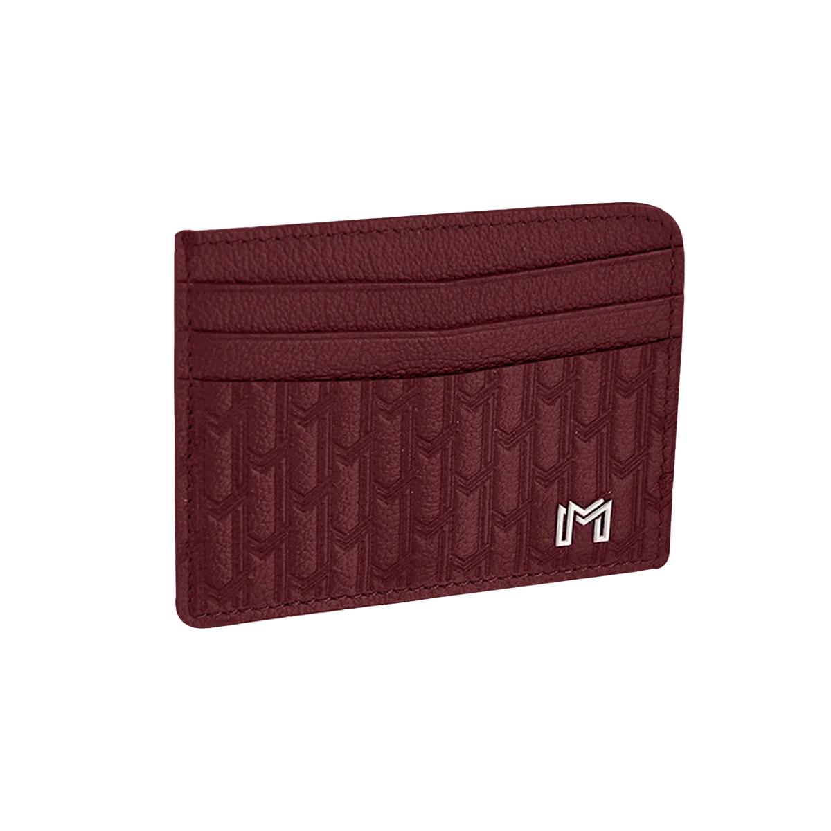 Maitha / Card Holder, Burgundy - Gift Set
