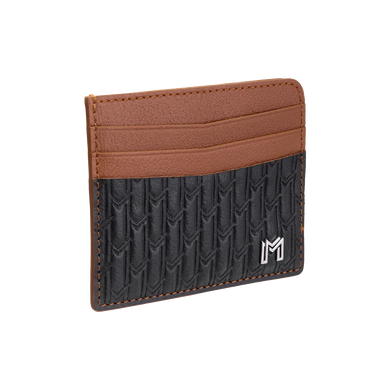 Camel Leather Black & Tan / Silver