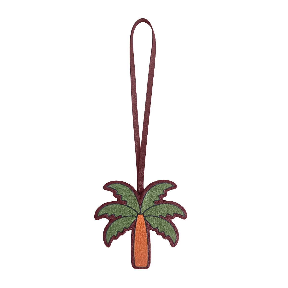Leather Charm / Palm Tree