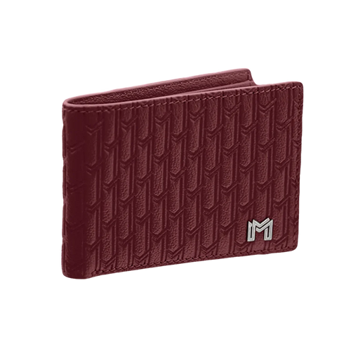 Camel Leather Burgundy / Silver