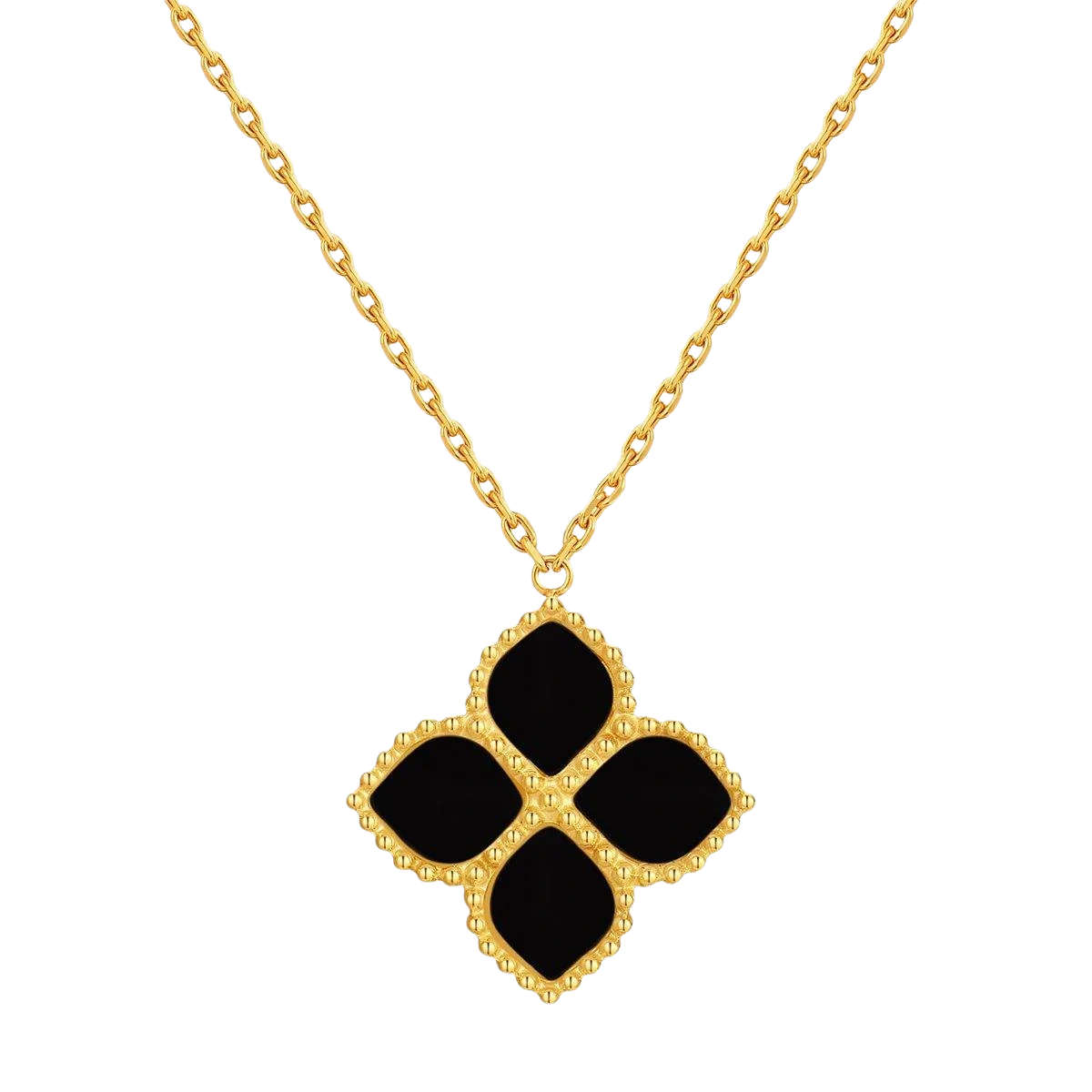 جوري / عُقد الحجر الأسود بلون الذهب