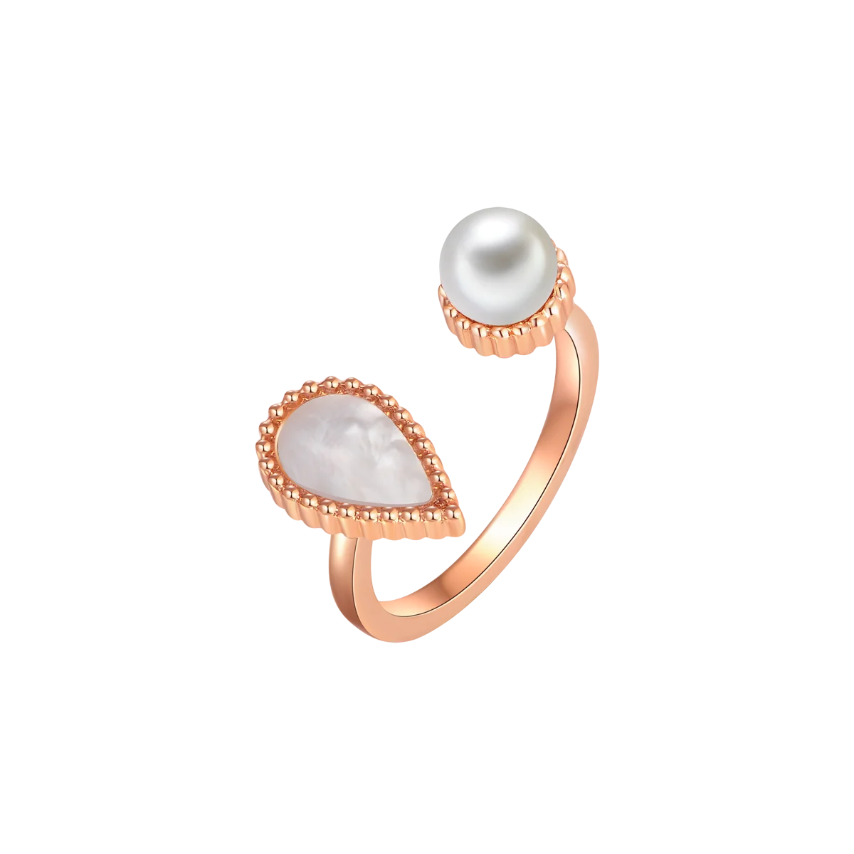 Drop / Ring Pearl Rose Gold
