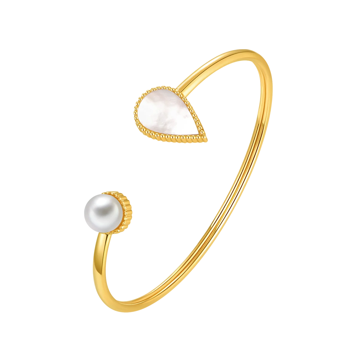 Drop / Bangle Pearl Gold