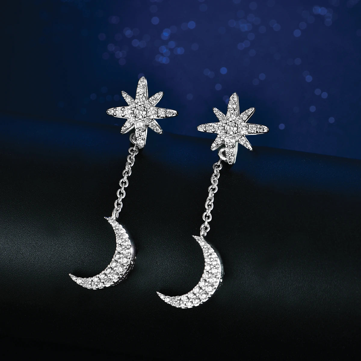 Moonstar / Earrings Silver