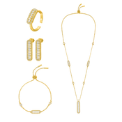 فاين / طقم باللون الذهبي