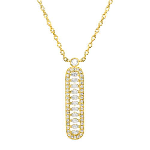 فاين / قلادة باللون الذهبي