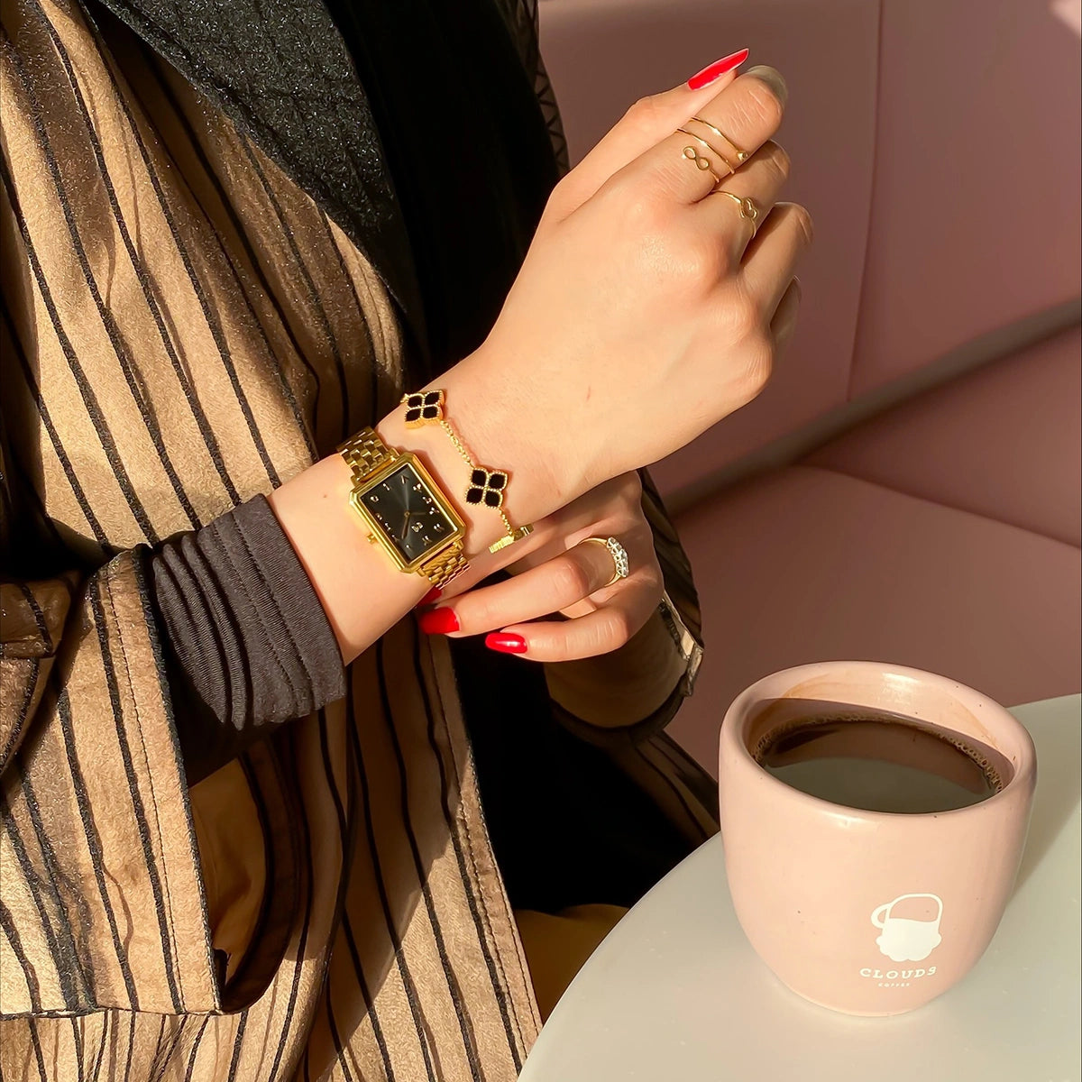 Joory / Bracelet Black Gold