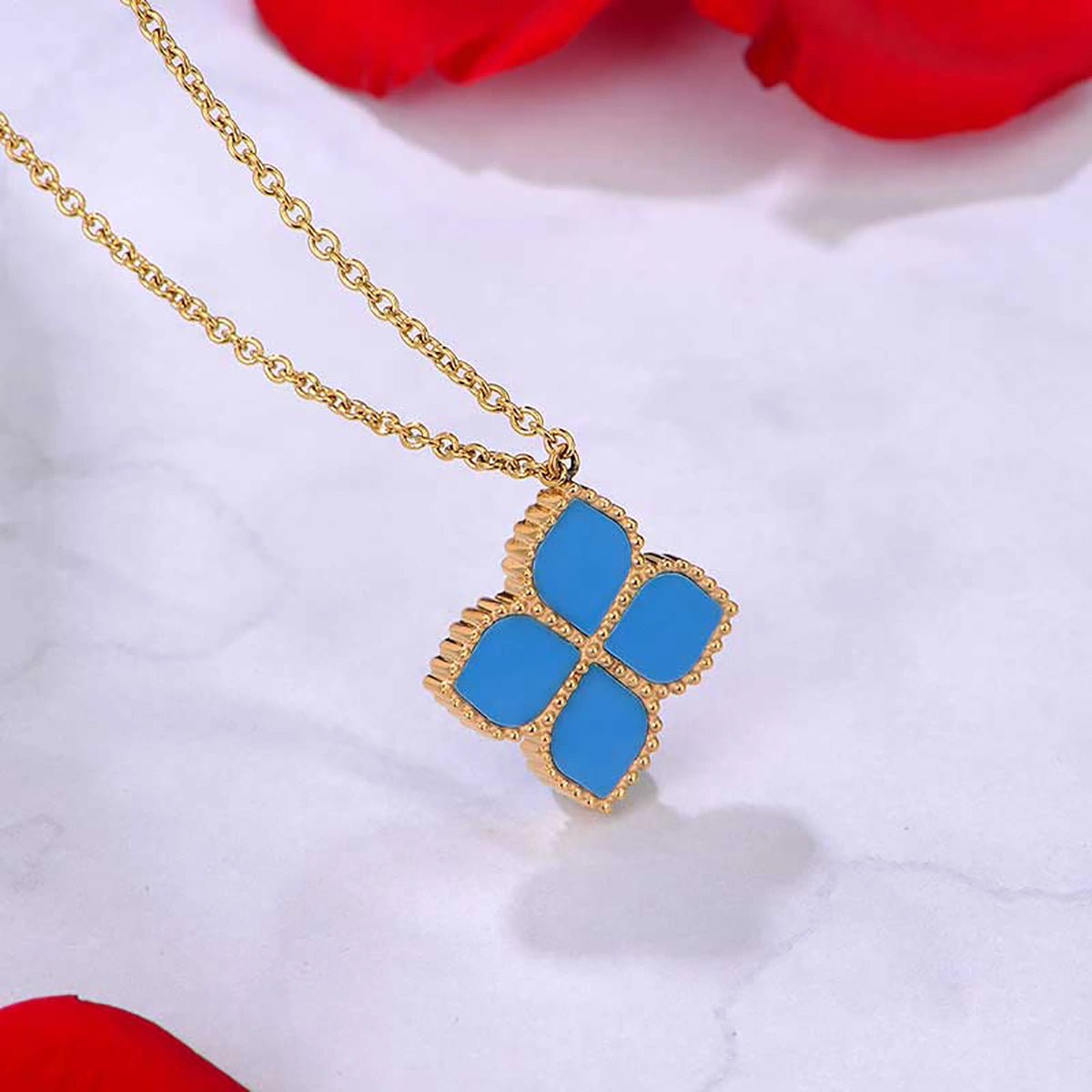 Joory / Necklace Teal Gold