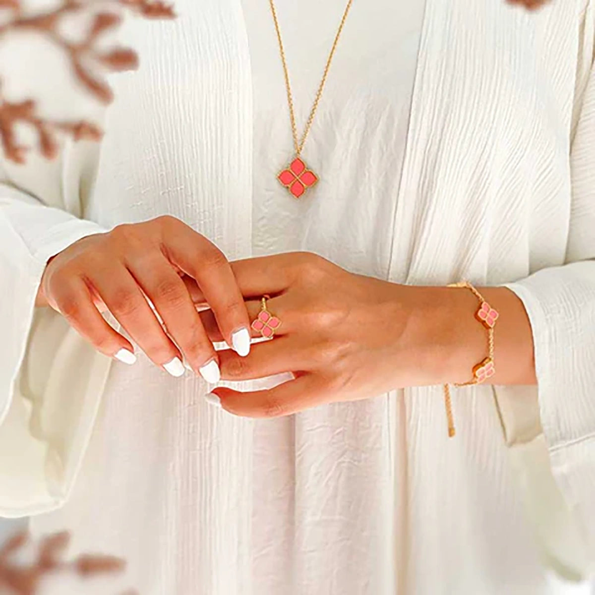 Joory / Necklace Pink Gold