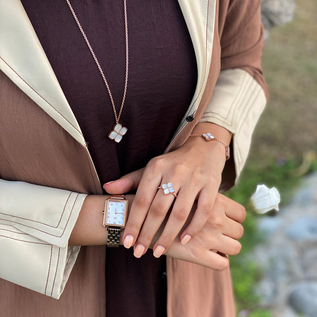 Joory / Set Pearl Rose Gold