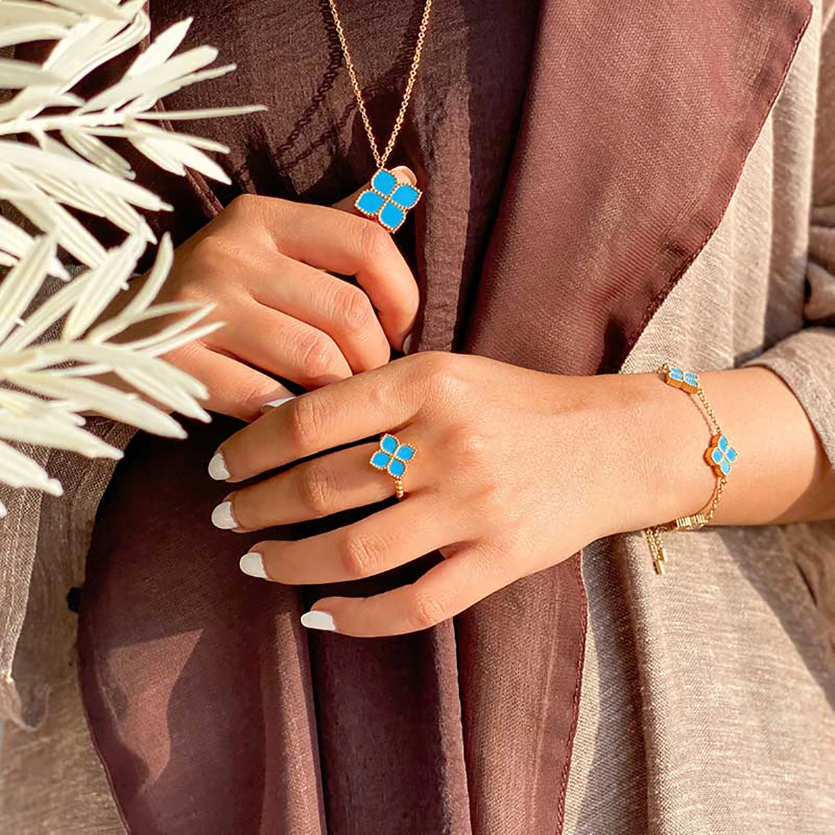 Joory / Set Teal Gold