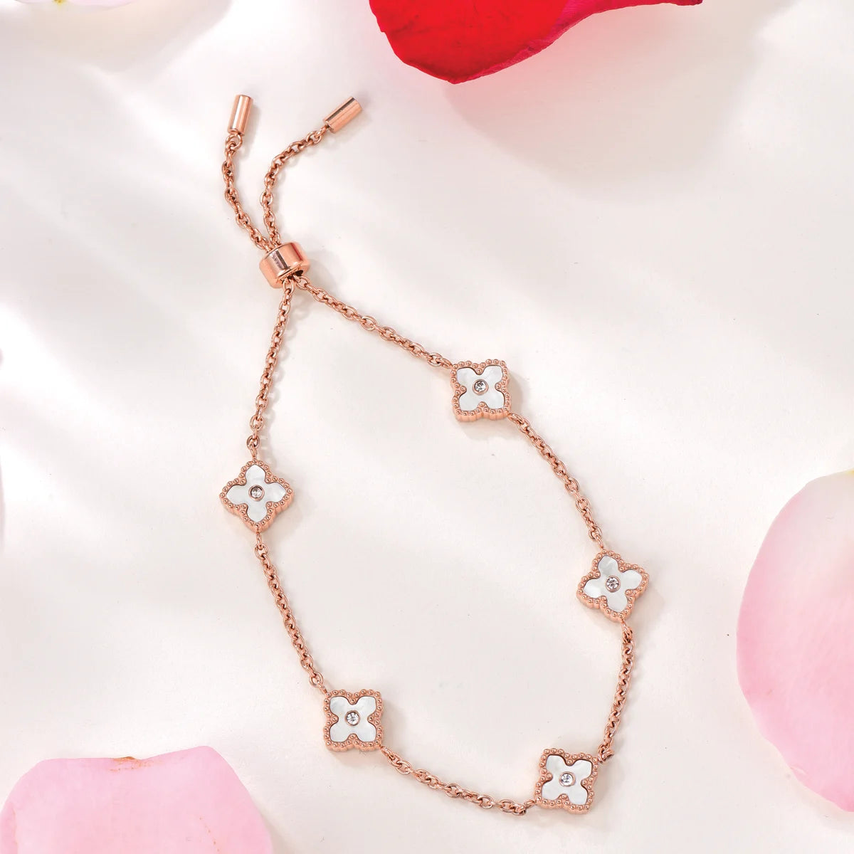 ميني جوري / إسورة اللؤلؤ بلون الروز قولد