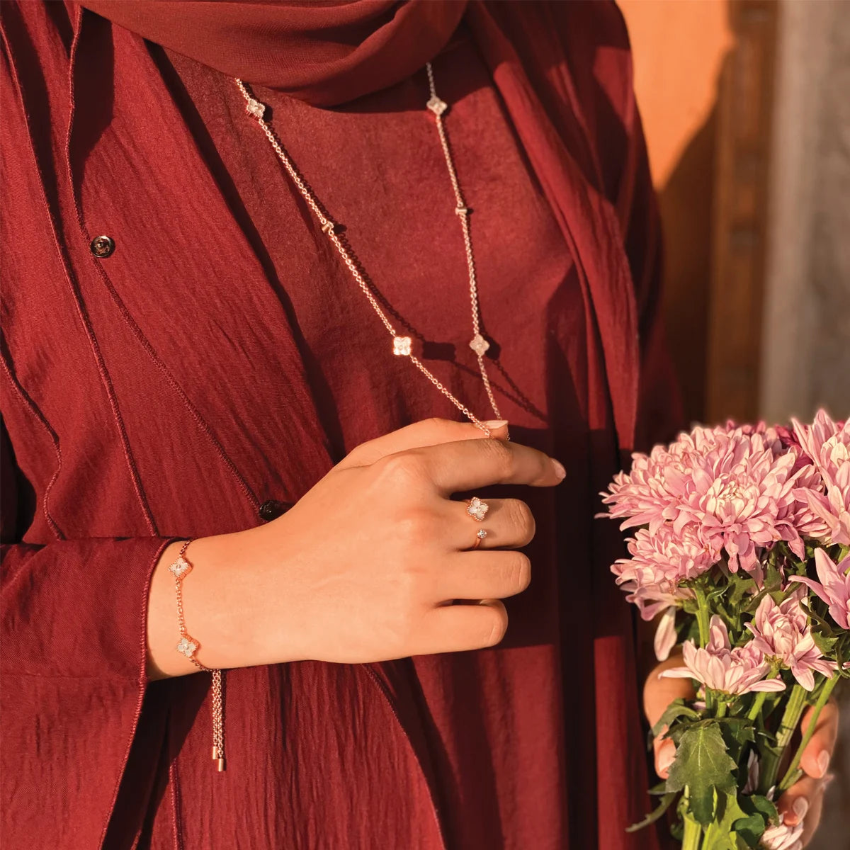 Mini Joory / Necklace Pearl Rose Gold