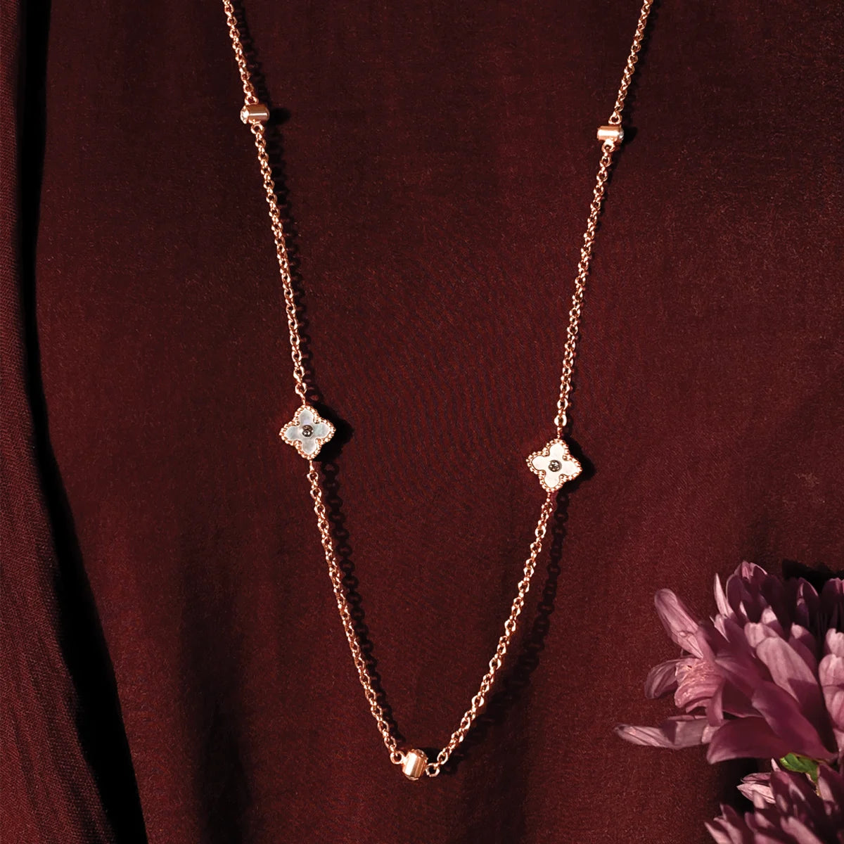 Mini Joory / Necklace Pearl Rose Gold