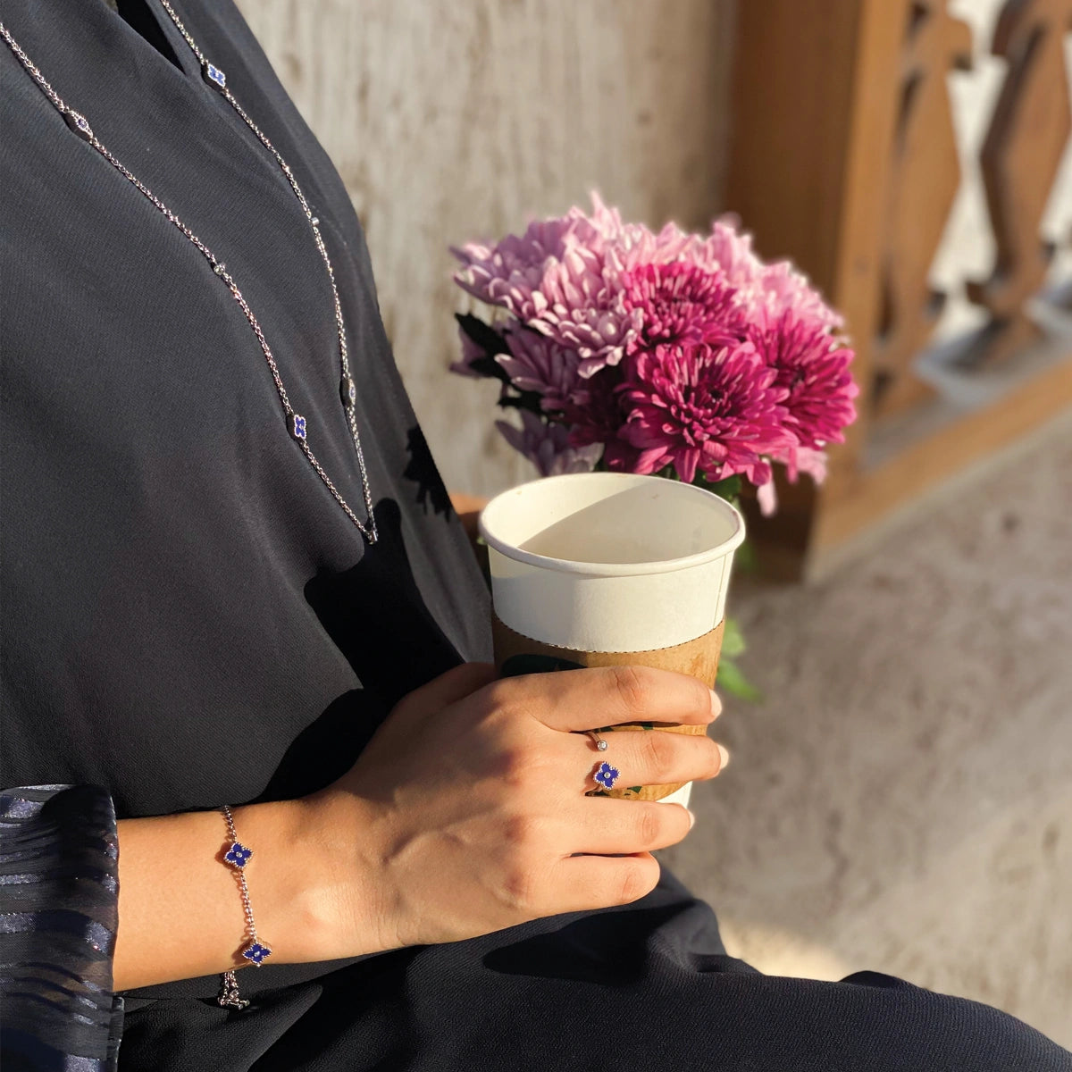 Mini Joory / Ring Blue Silver