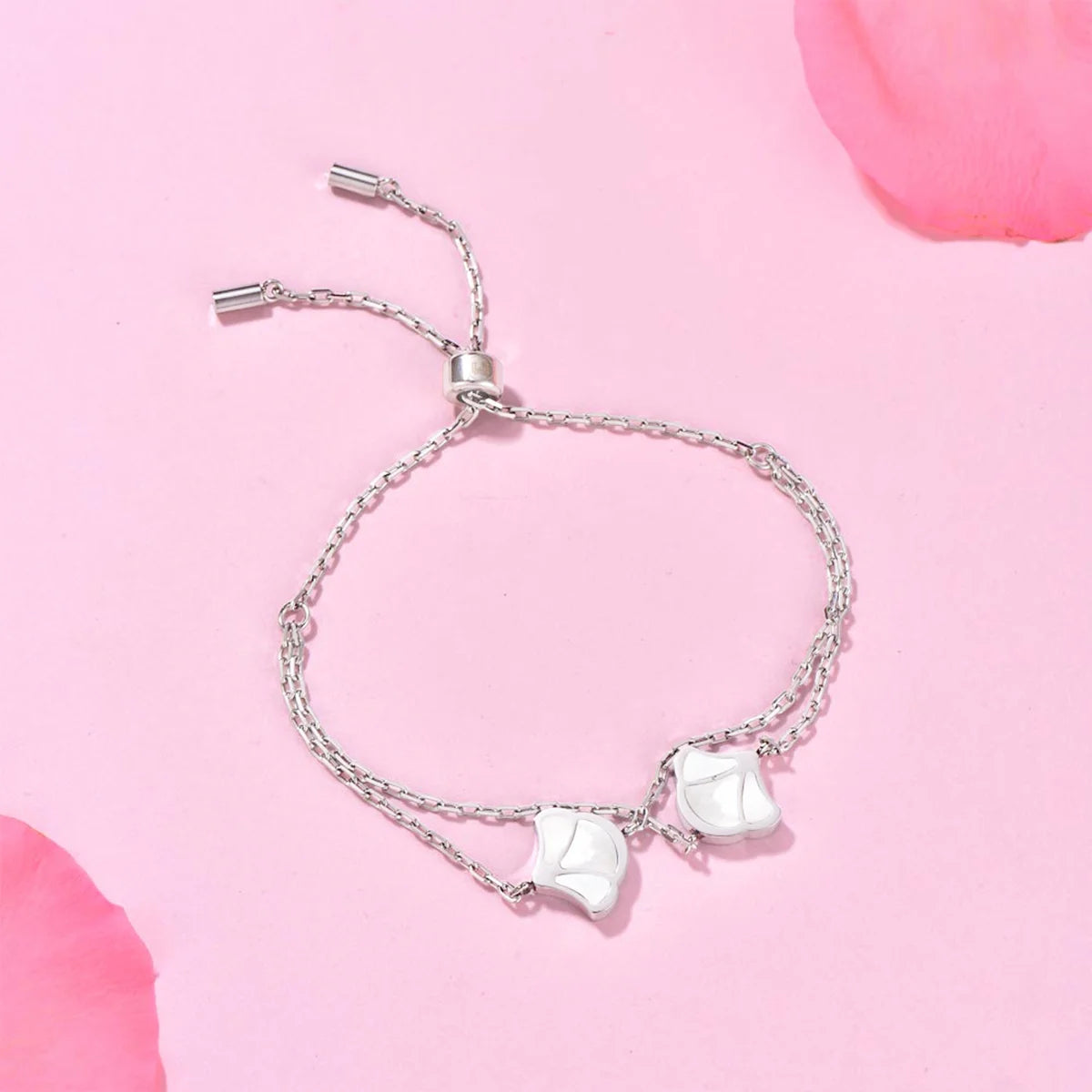 Tulip / Bracelet Pearl Silver
