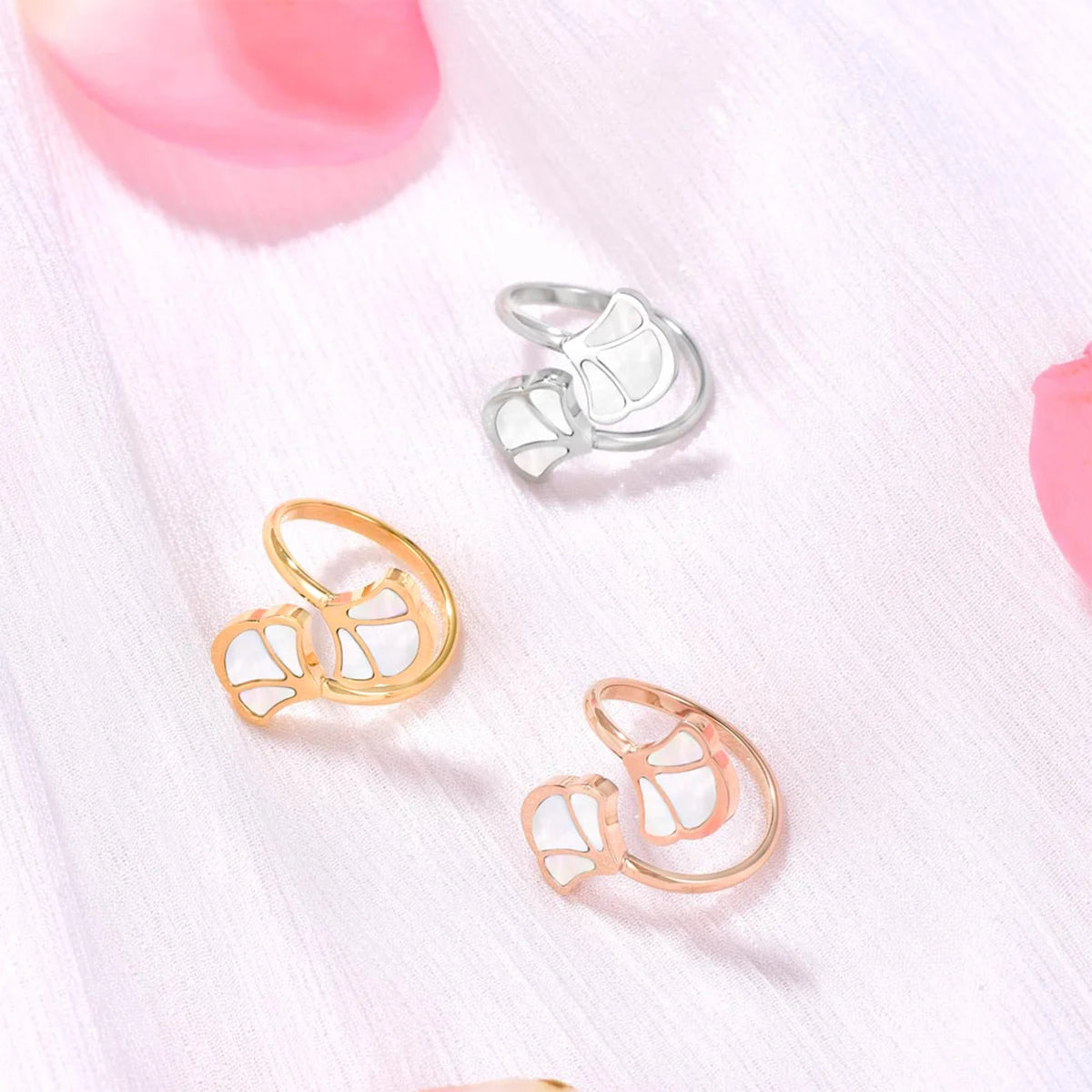 توليب / خاتم اللؤلؤ بلون الروز قولد