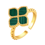 Joory / Ring Malachite Gold