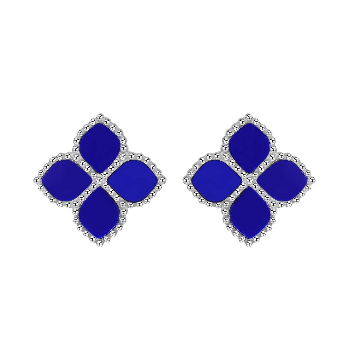 Joory / Earrings Blue Silver