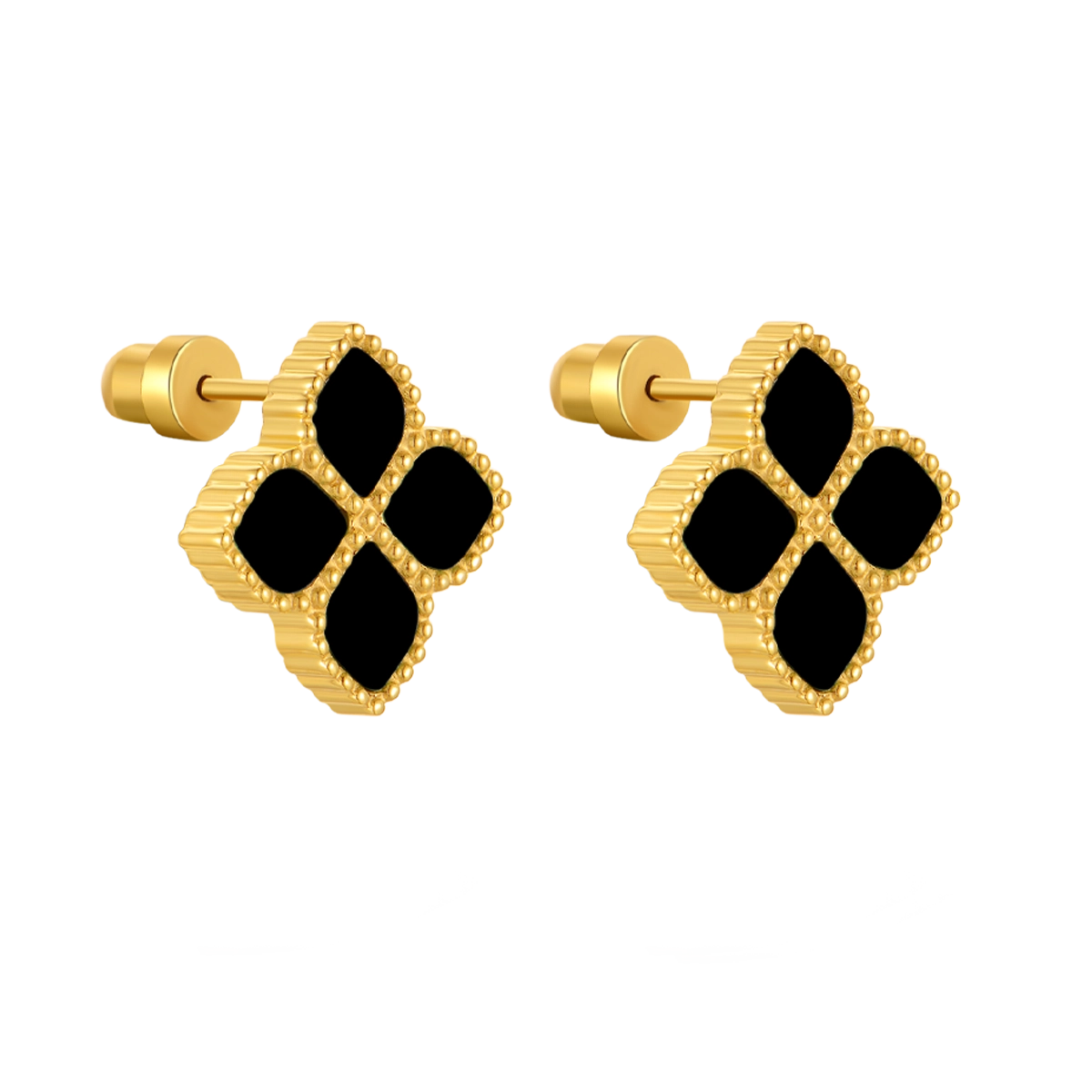 Joory / Earrings Black Gold