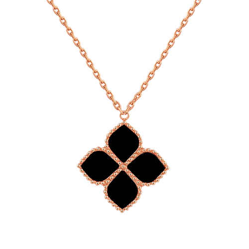 Joory / Necklace Black Rose Gold