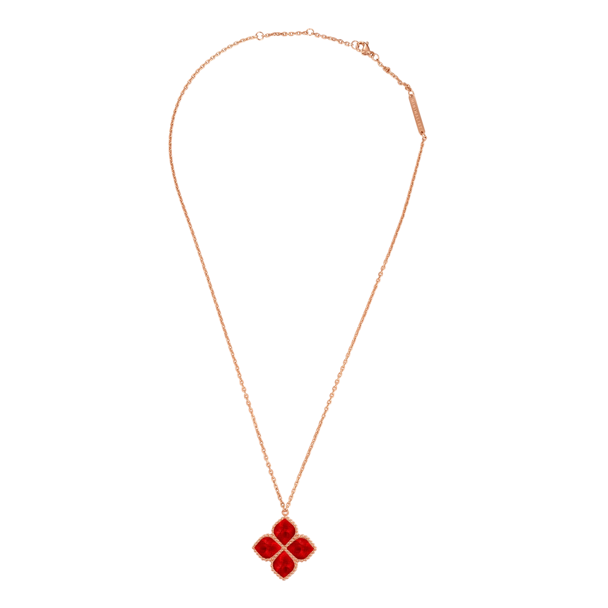 Joory / Necklace Red Rose Gold