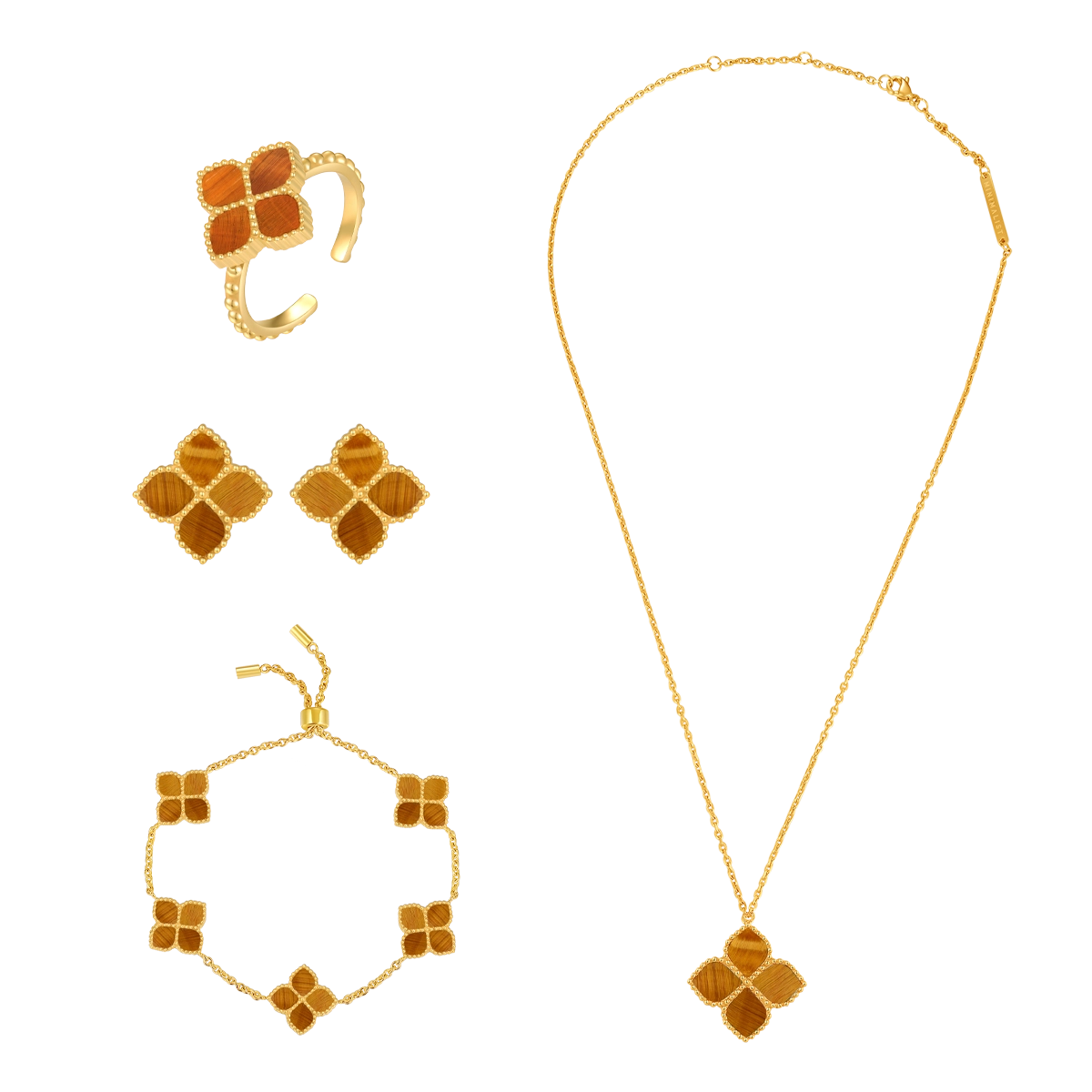 Joory / Set Tiger Eye Gold