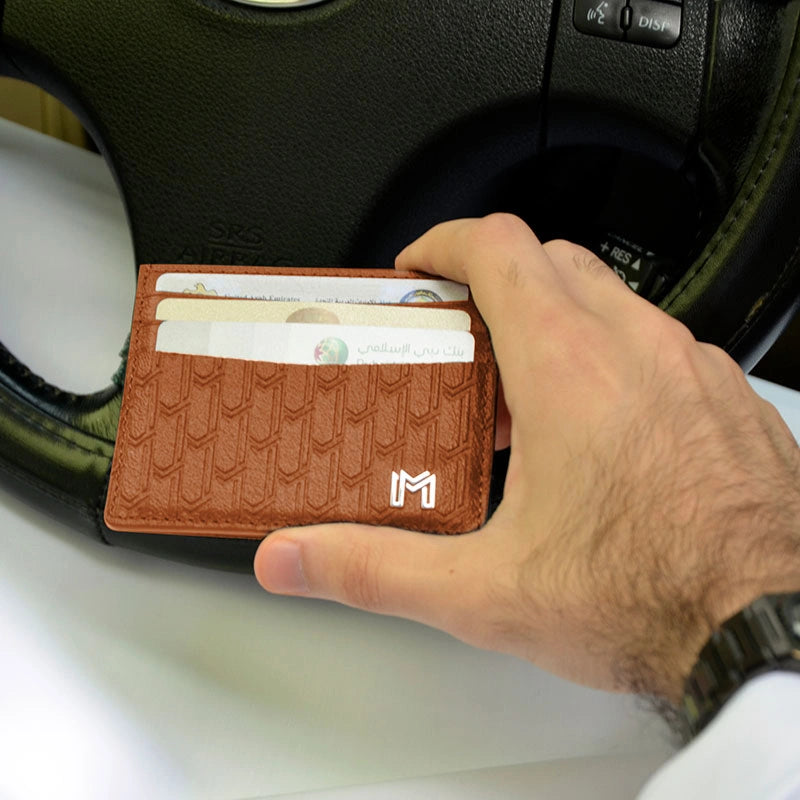 Maitha / Card Holder, Tan - Gift Set