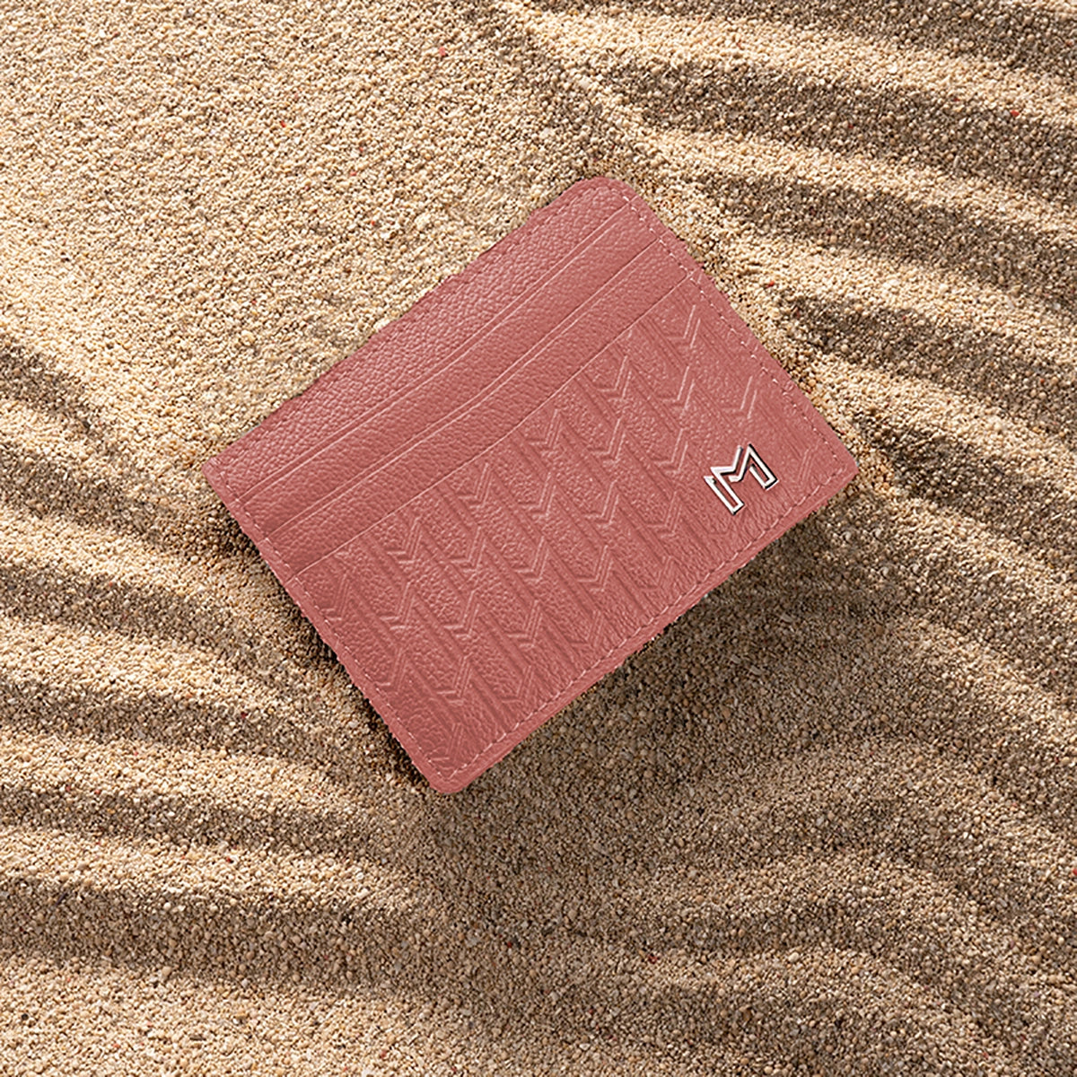 Camel Leather Pink / Silver